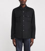 Canali Black Wool Overshirt