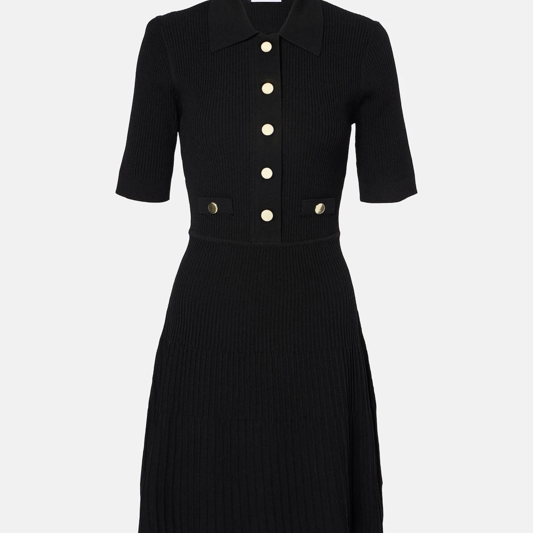 Veronica Beard - Lauper ribbed-knit polo dress