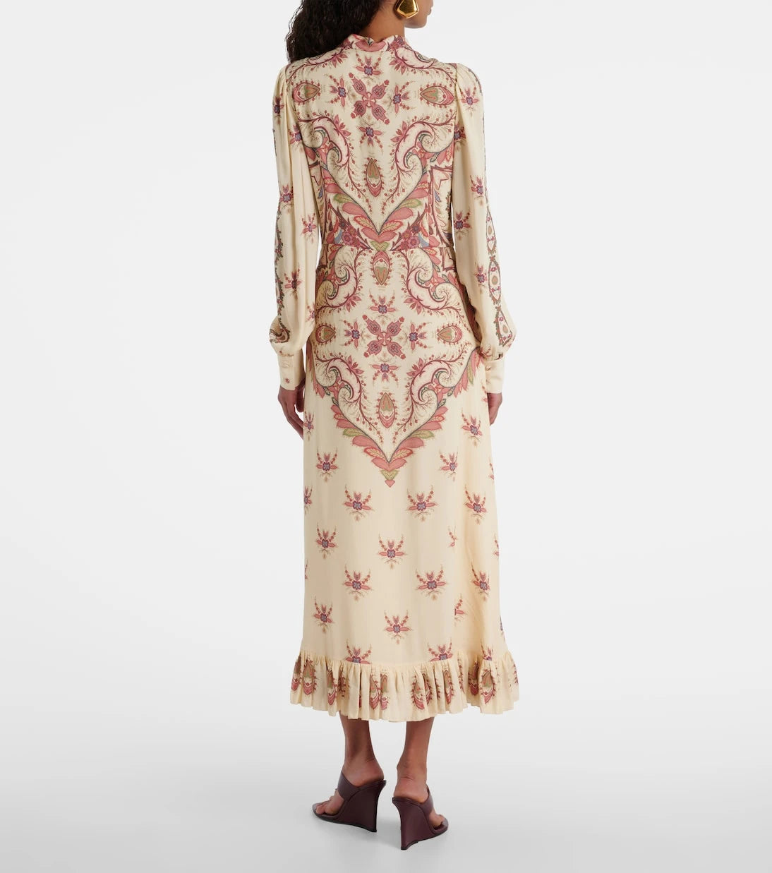 Etro - Cutout printed midi dress