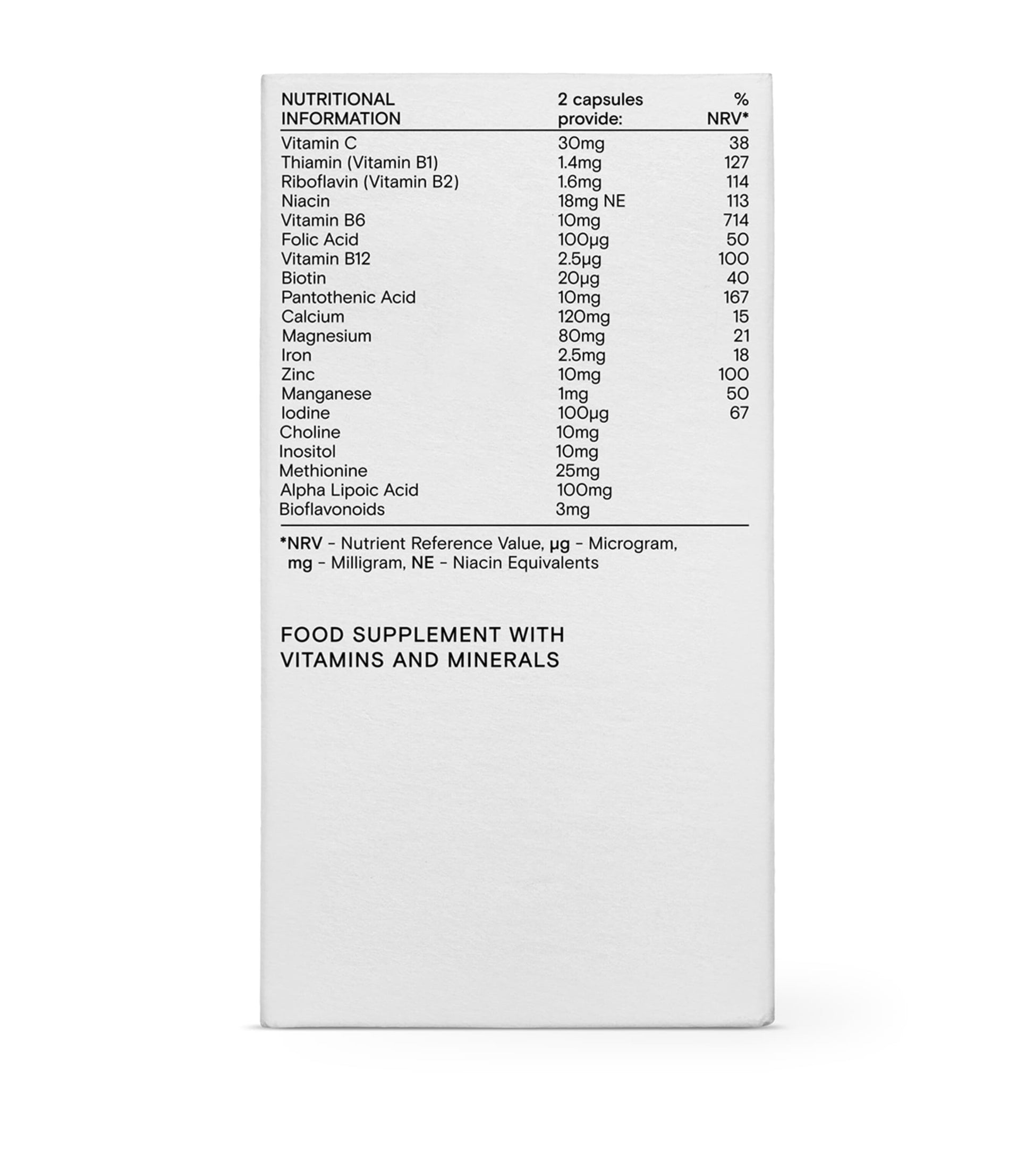 Wild Nutrition Food-Grown Energy Support (60 Capsules)