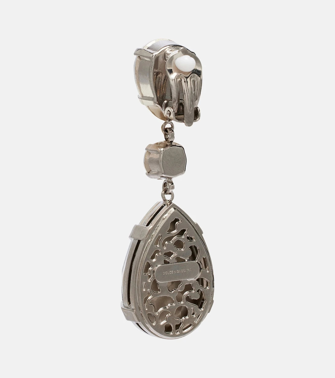 Dolce&Gabbana - Crystal-embellished clip-on earrings