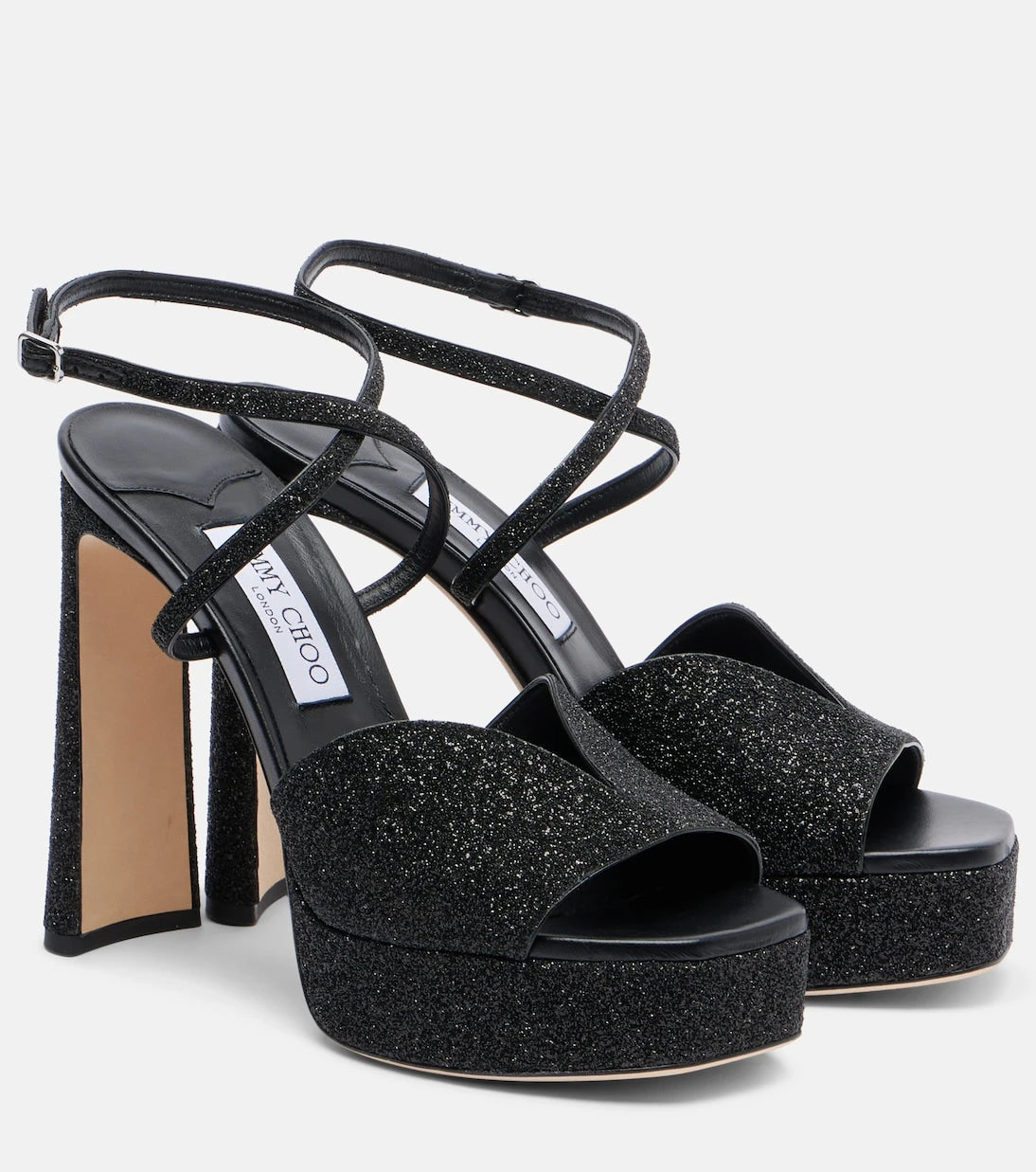 Jimmy Choo - Karli 125 glitter platform sandals