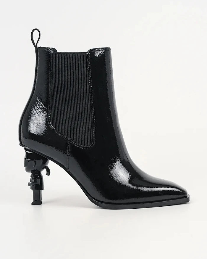 Karl Lagerfeld kadın platform botlar deri Karl Nft Heel