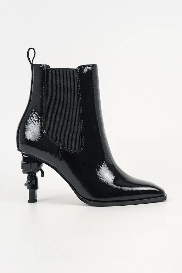 Karl Lagerfeld kadın platform botlar deri Karl Nft Heel