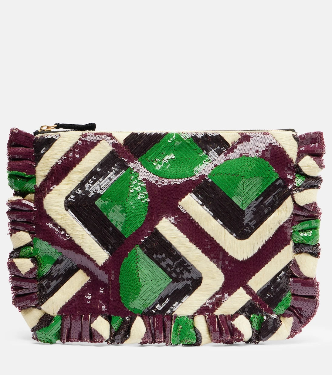 La DoubleJ - Sequined clutch