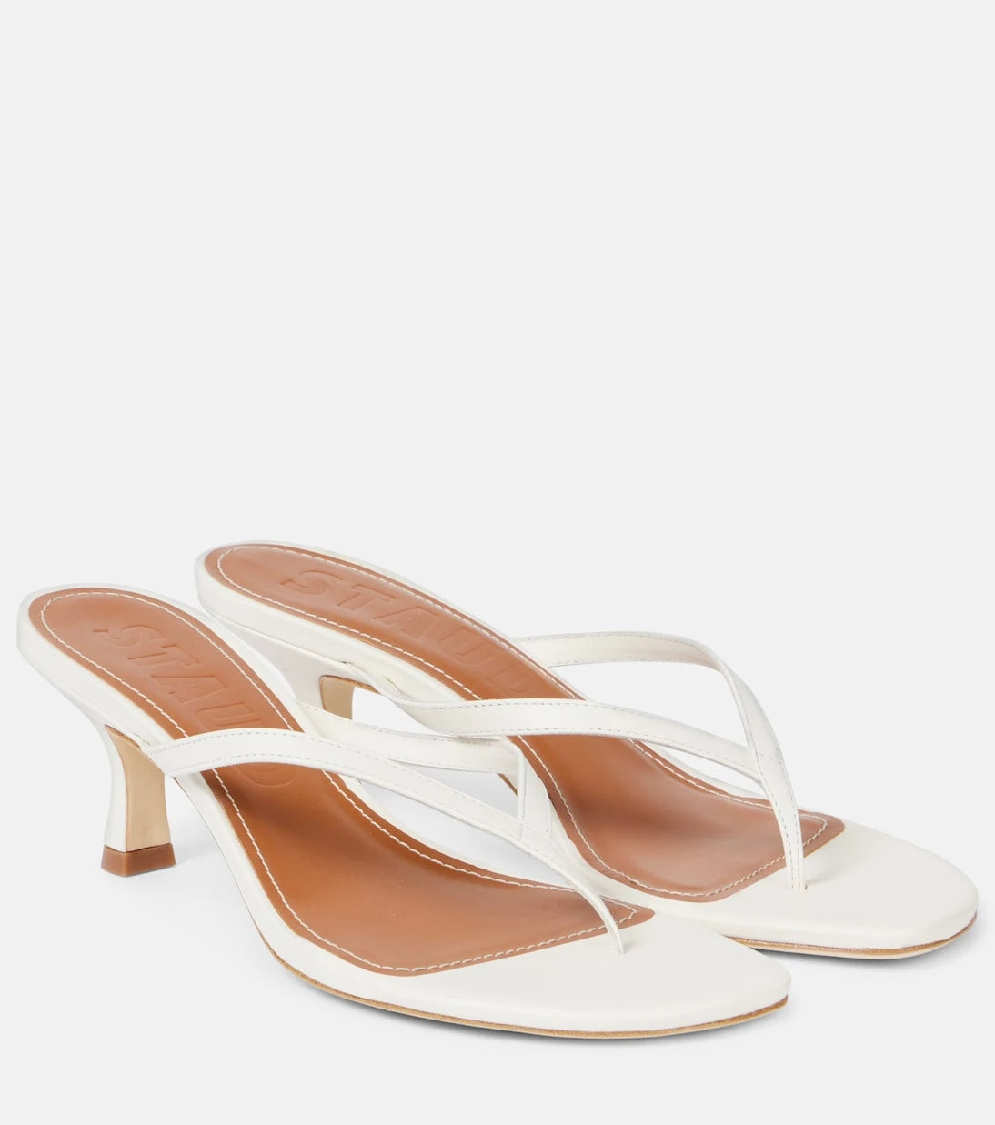 Staud - Freja leather thong sandals