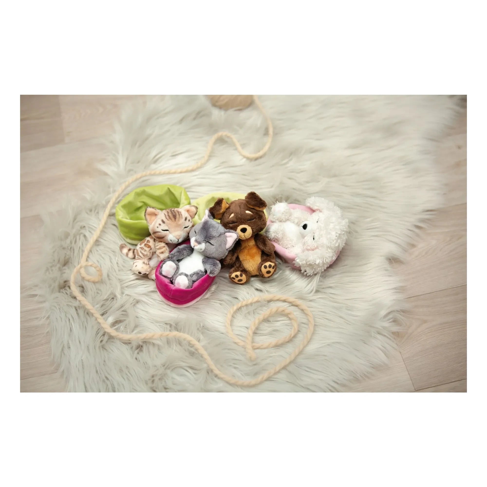 Nici - Poodle plush - Sleeping Pets | White