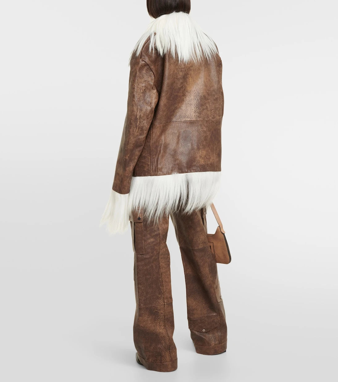 Dodo Bar Or - Yoyo shearling-trimmed leather jacket