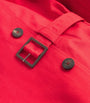 Red Cotton-Blend Trench Coat
