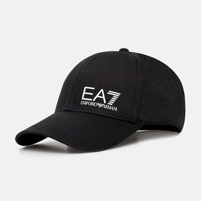 Памучна шапка с козирка EA7 Emporio Armani
