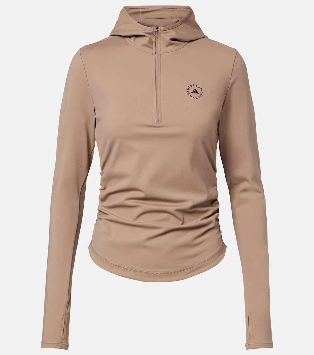 Adidas by Stella McCartney - Logo technical half-zip hoodie