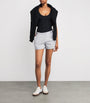 Skims Grey Cotton-Blend Fleece Classic Shorts