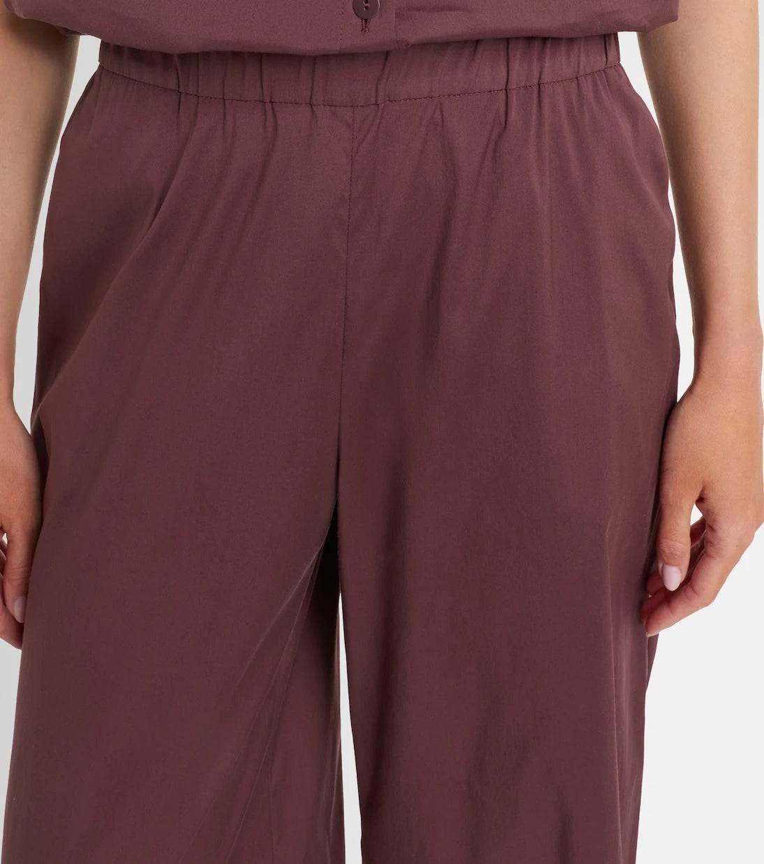 Max Mara - Pece cotton-blend wide-leg pants
