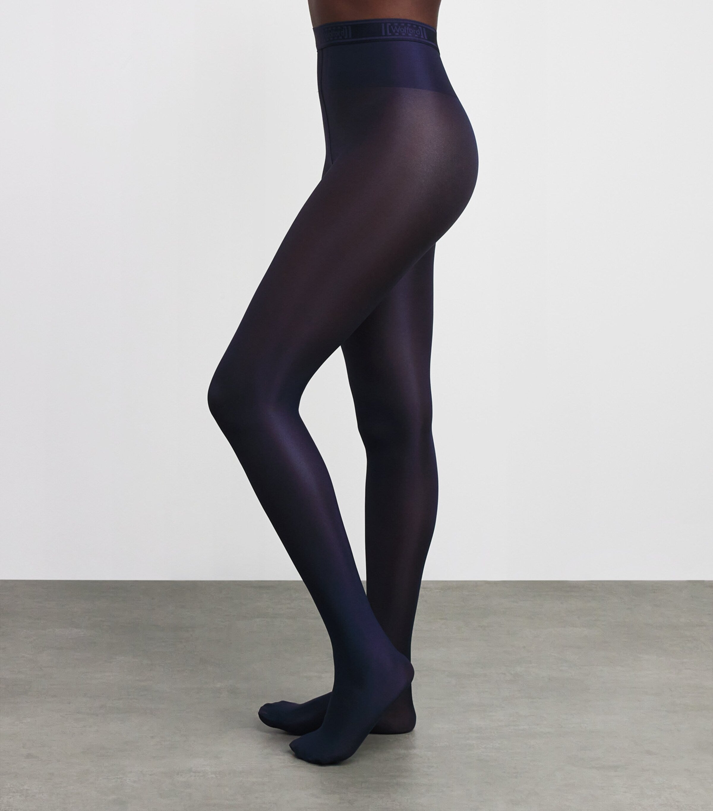 Navy Neon 40 Tights