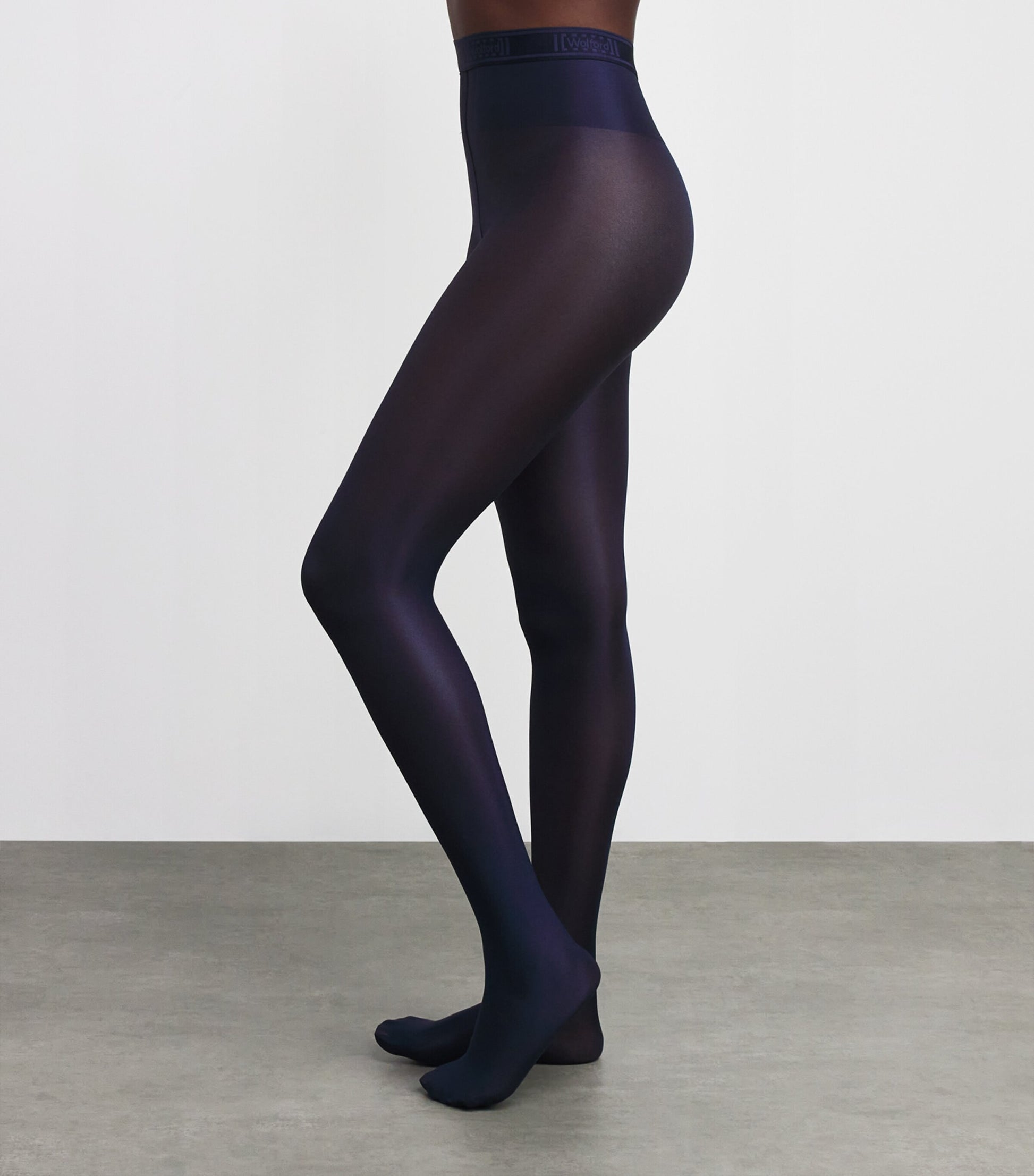 Navy Neon 40 Tights