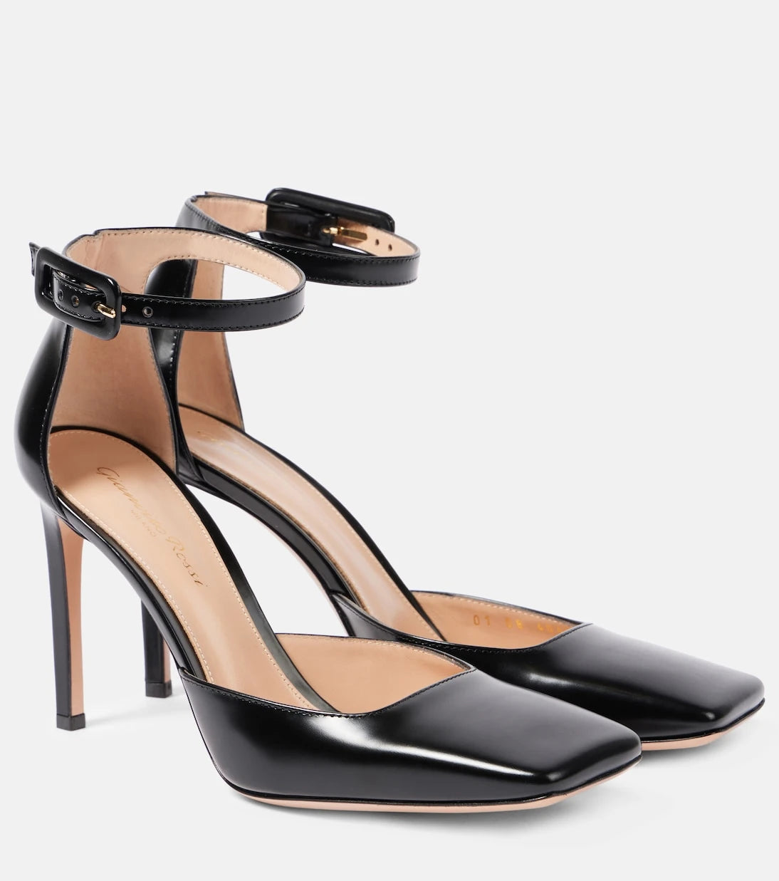 Gianvito Rossi - 95 polished leather slingback pumps