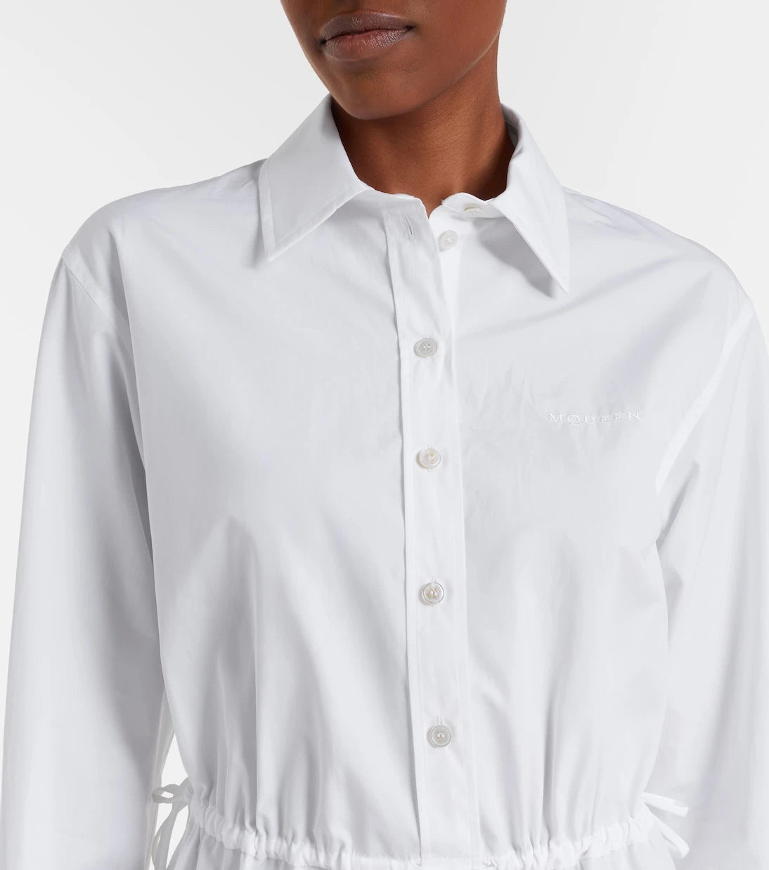 McQueen - Cotton poplin shirt dress