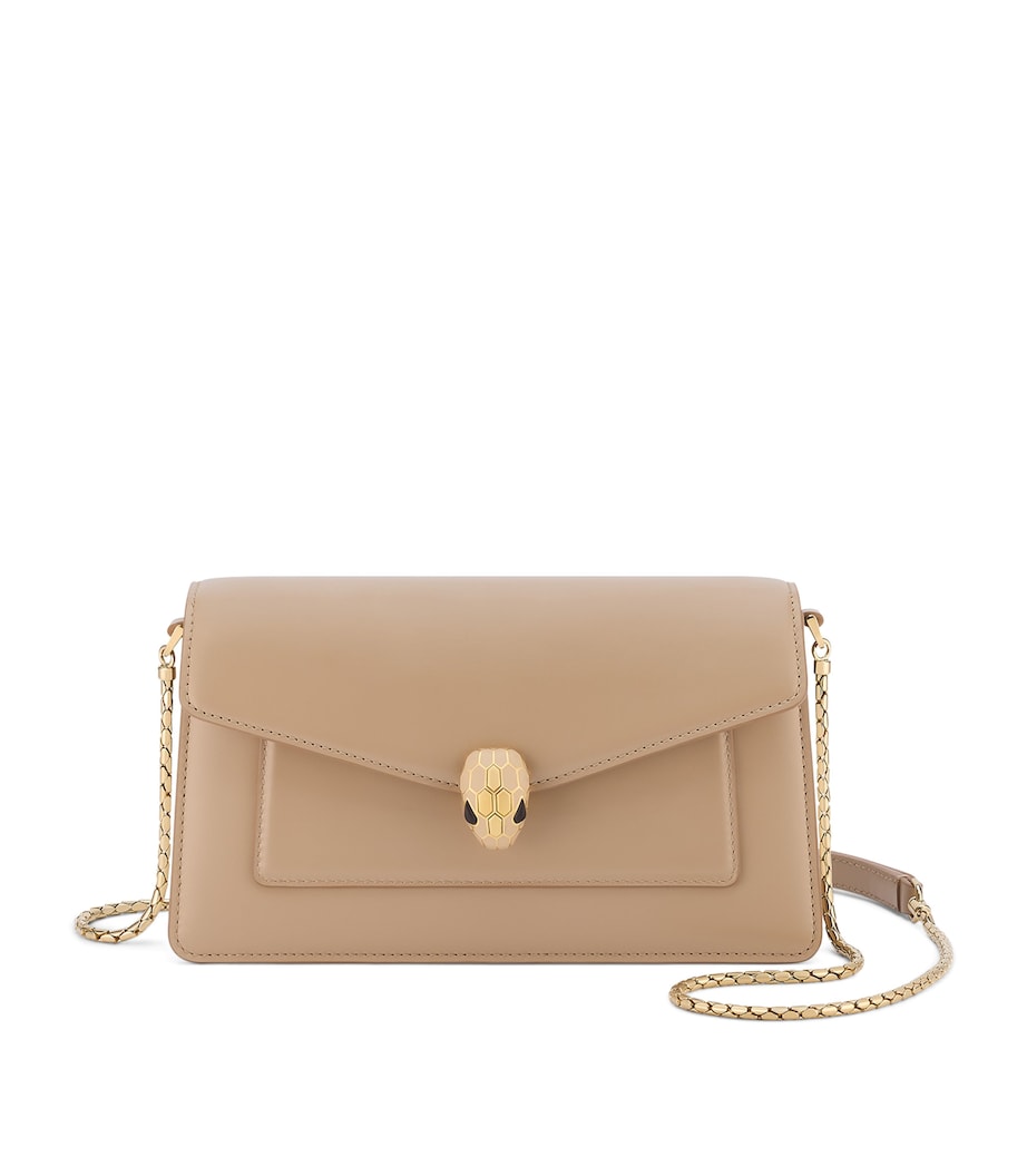 Bvlgari Beige Leather Serpenti Forever Cross-Body Bag