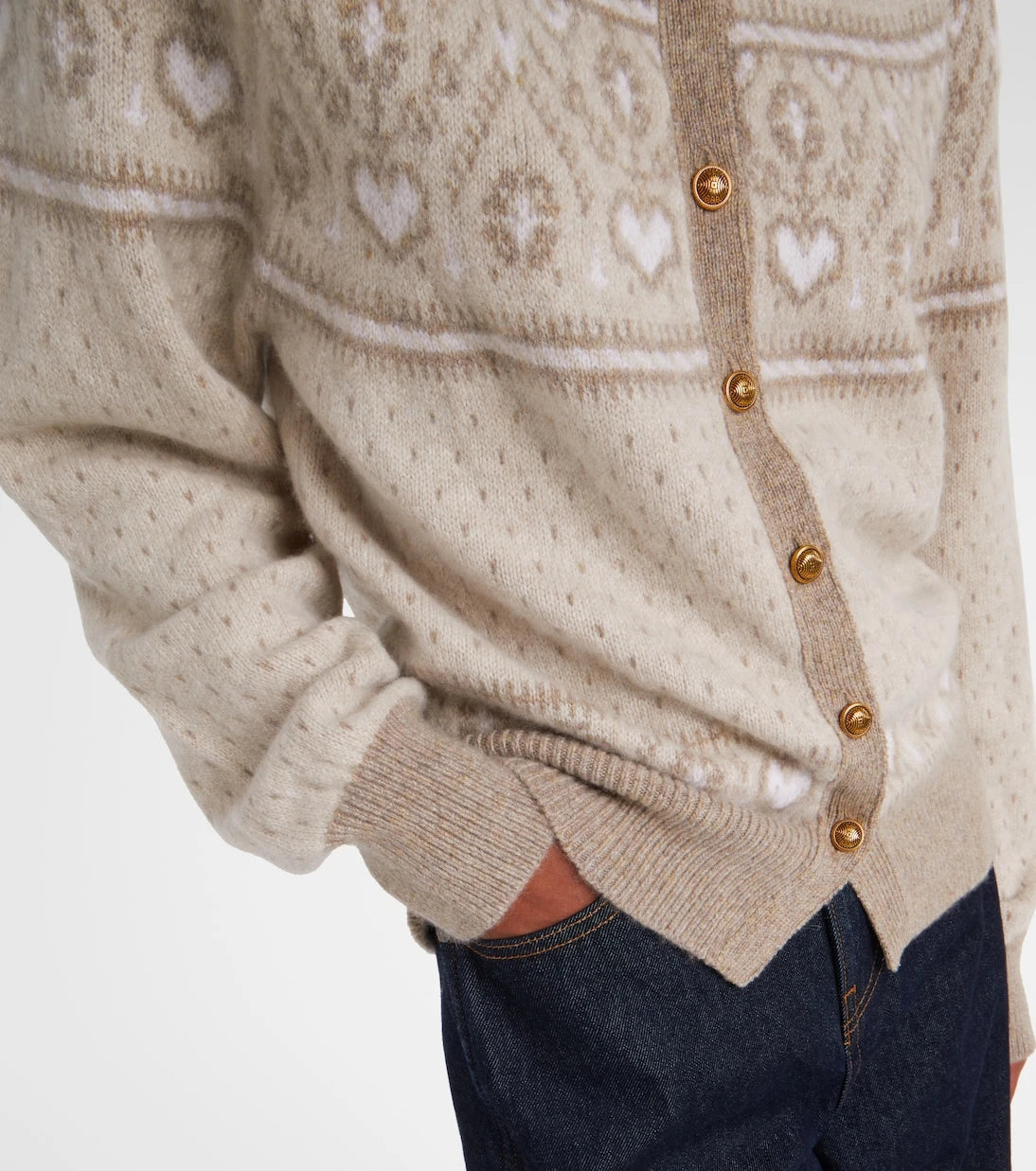 Khaite - Marc Fair Isle cashmere cardigan