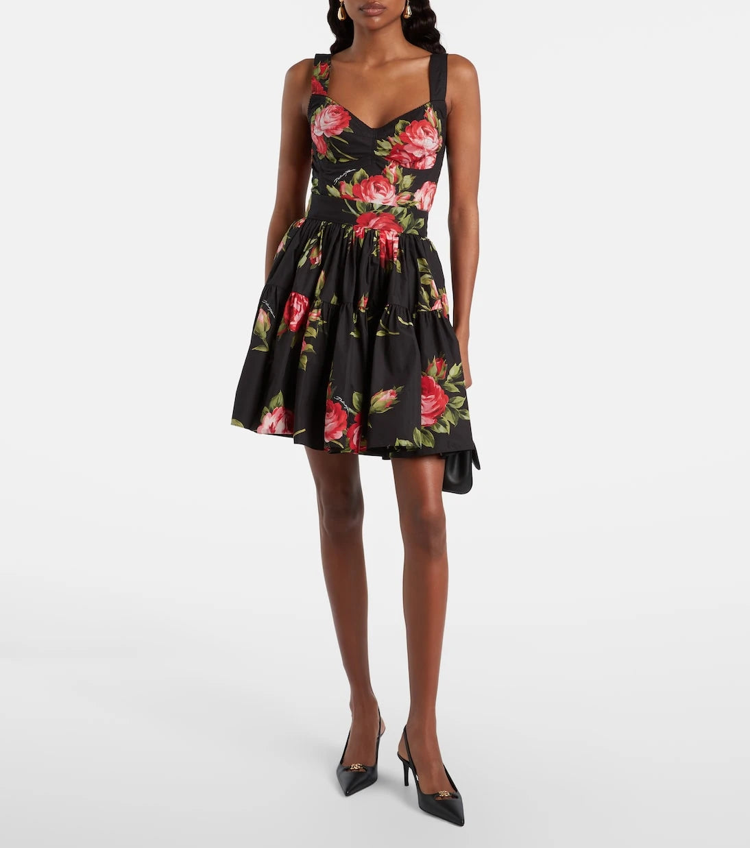 Dolce&Gabbana - Floral cotton miniskirt
