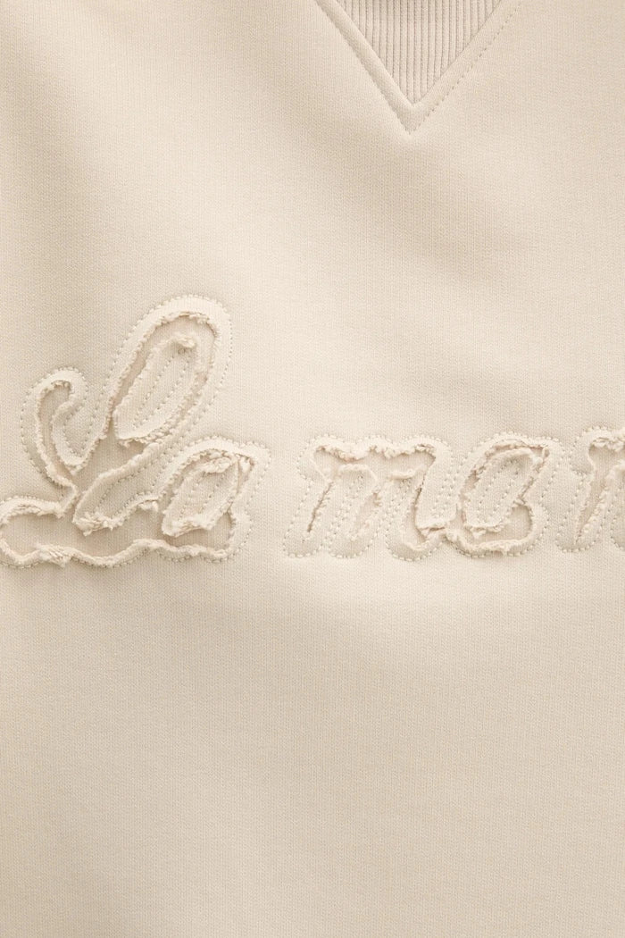 La Mania kadın pamuklu oversize sweatshirt