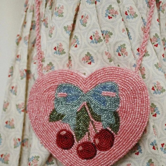 Konges Sløjd BEADED HEART BAG Çocuk Çantası