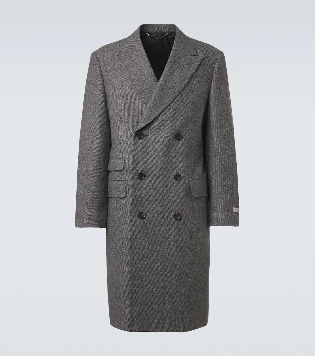 Canali - Double-breasted wool and silk coat