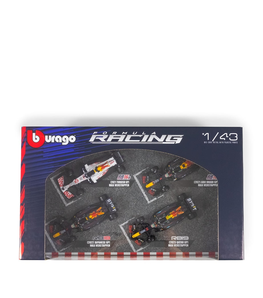 Bburago F1 Red Bull Racing Max Verstappen Champion Set of 4 Models 1:43