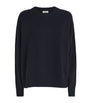 Soft Goat Navy Cashmere Boyfriend Sweater