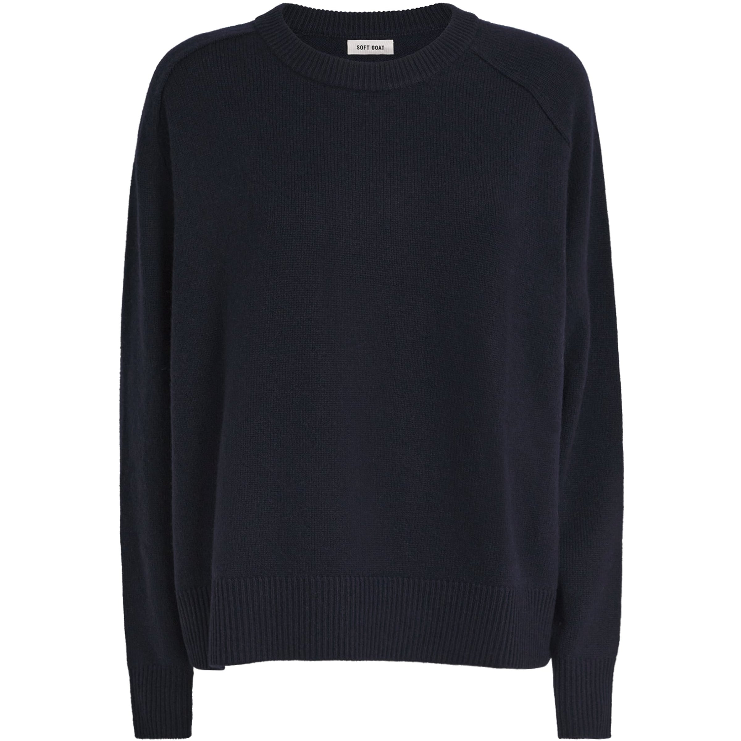 Soft Goat Navy Cashmere Boyfriend Sweater