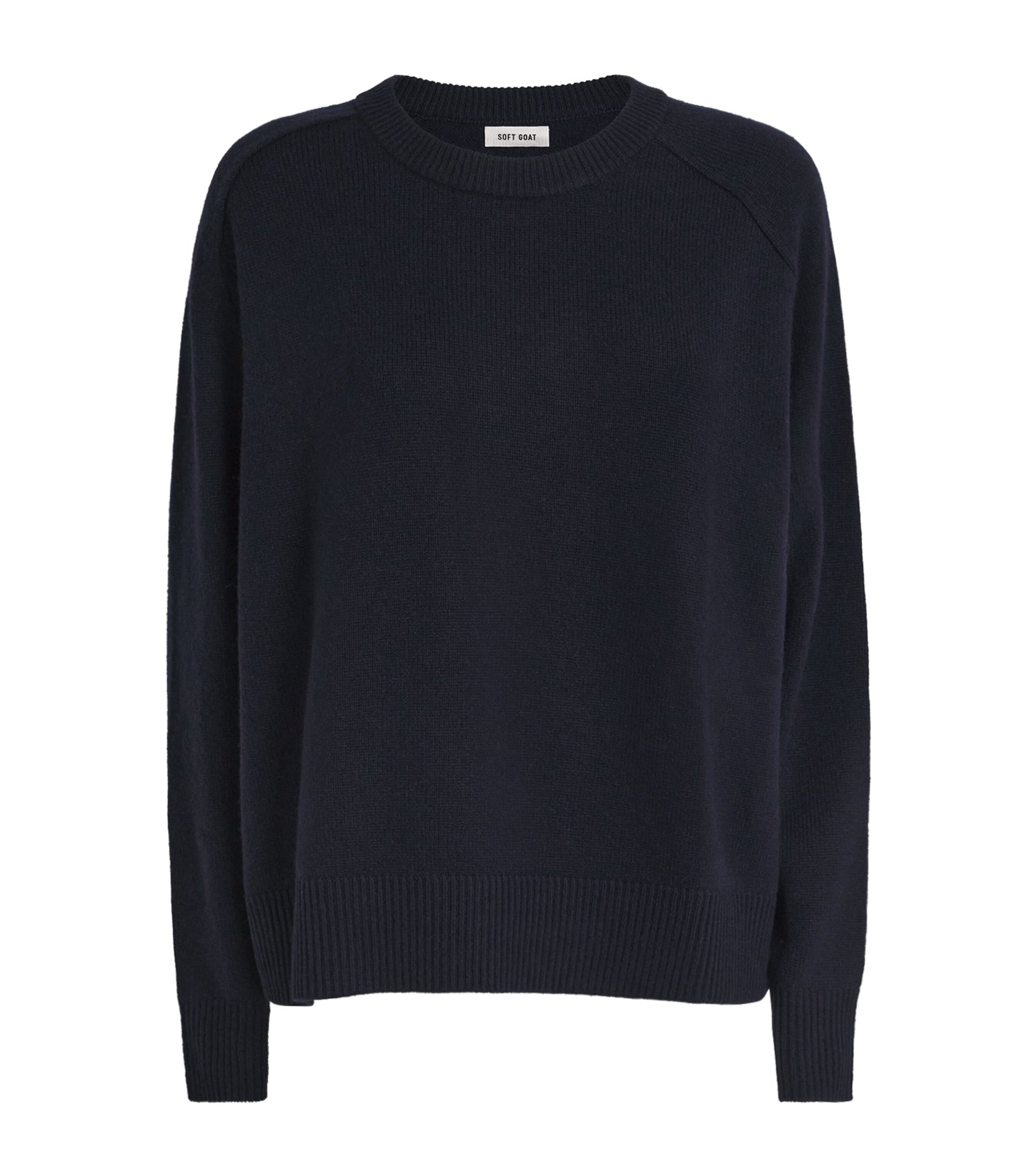 Soft Goat Navy Cashmere Boyfriend Sweater