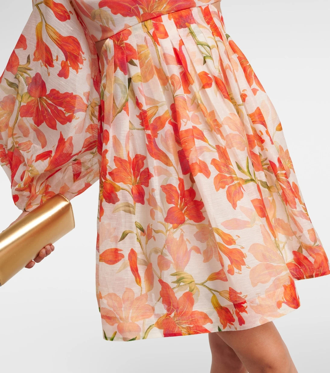 Zimmermann - Tranquillity floral linen and silk minidress