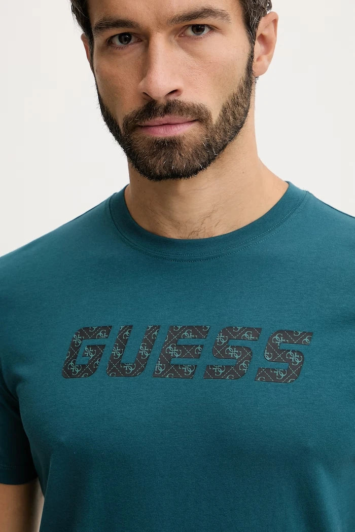 Pamuklu tişört Guess MASKA