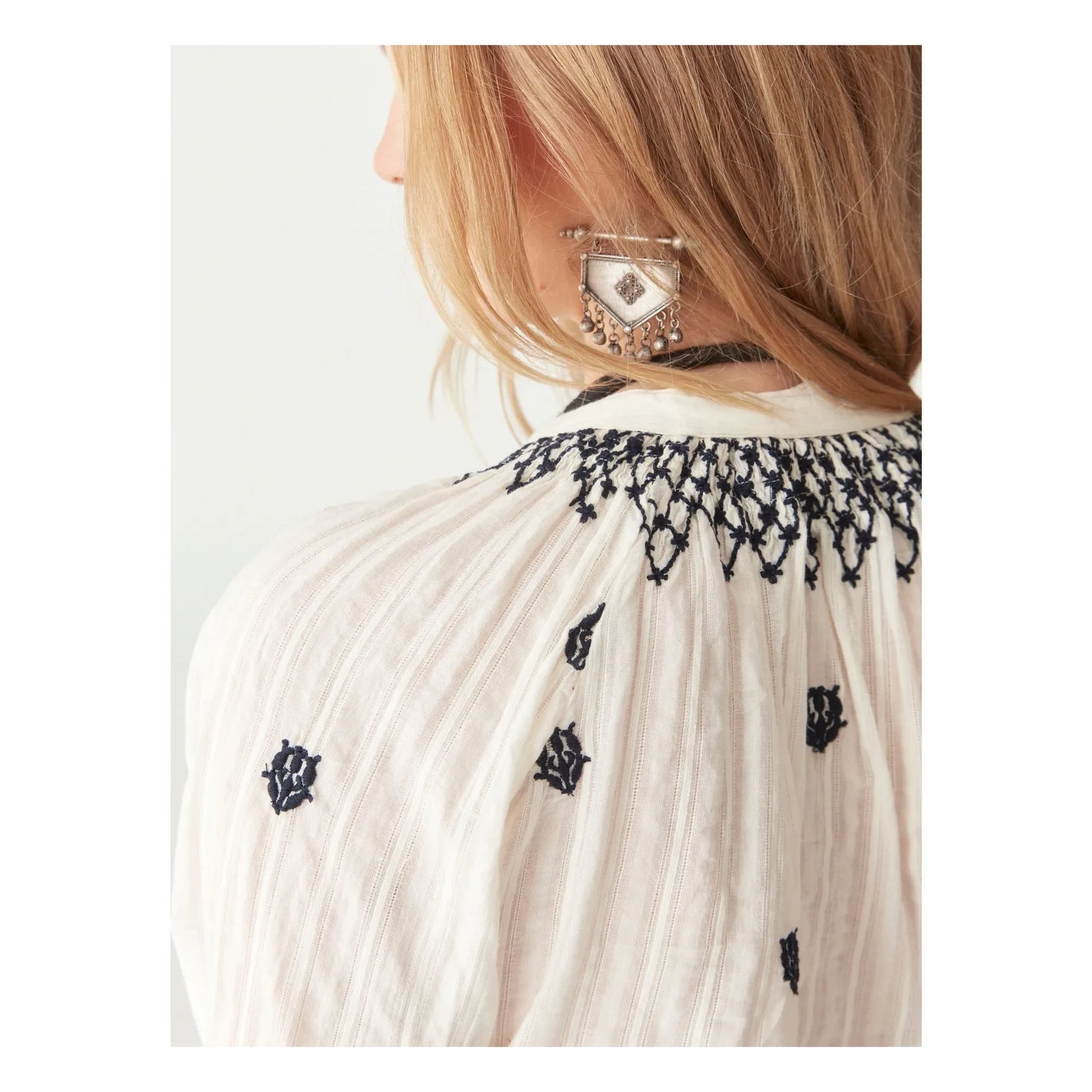 Maison Hotel - Santorini Sybille blouse | White