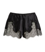 Silk Lace-Trim Baccarat Shorts