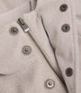 Agnona Beige Cashmere-Silk Stormlight Parka