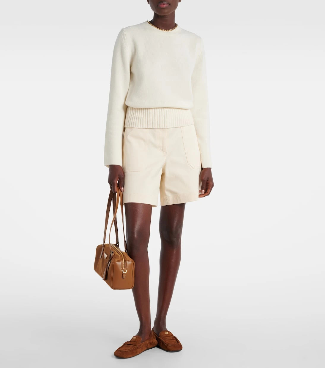 Moncler - Chain-detail wool and cashmere sweater