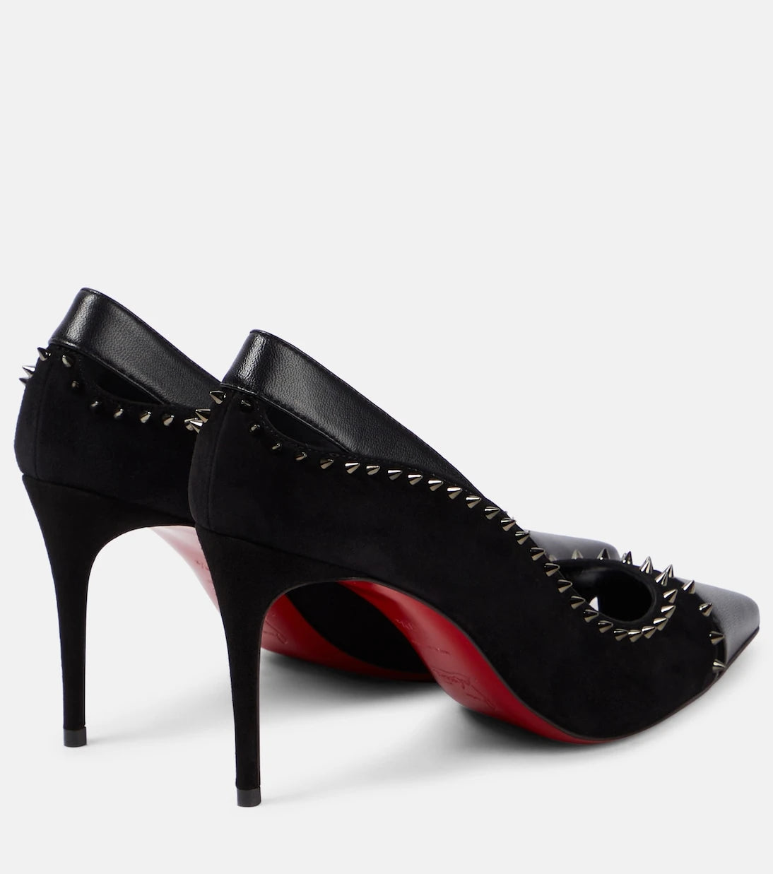 Christian Louboutin - Duvette Spikes 85 leather pumps