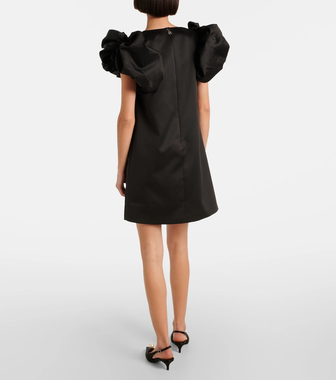 Rotate - Puff-sleeve satin minidress