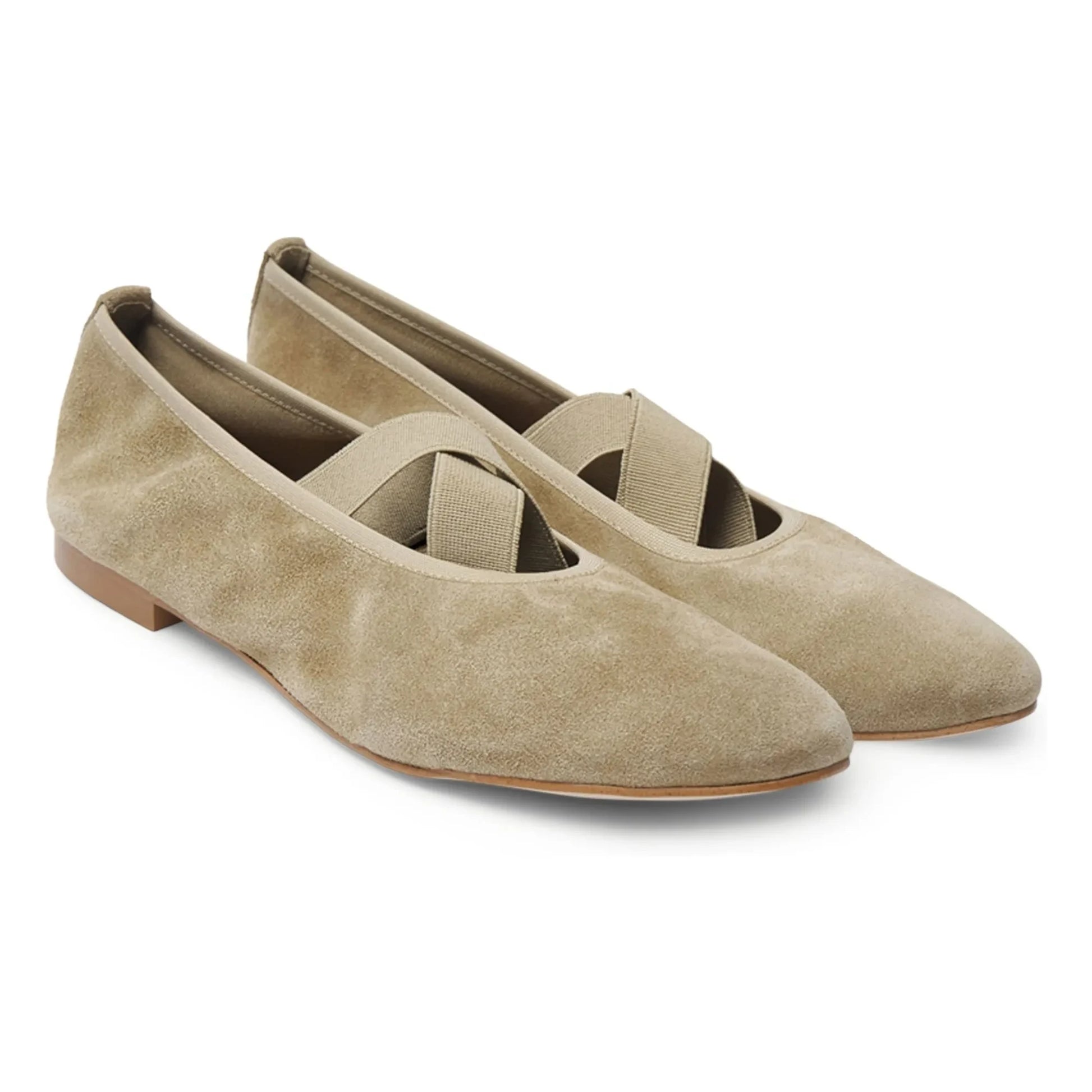 Augusta - Bettina Ballerinas Suede | Beige