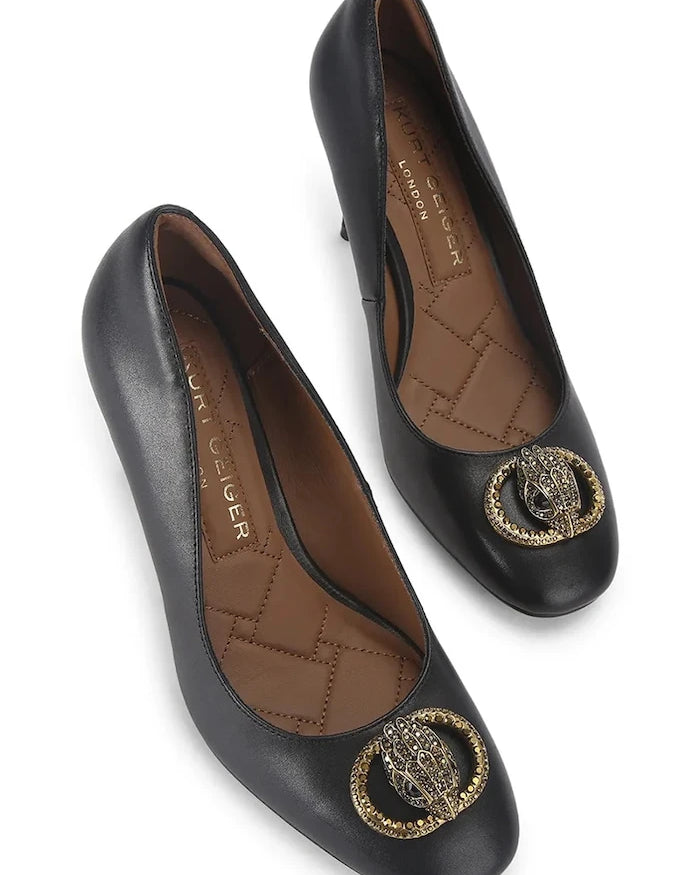 Кожени обувки с тънък ток Kurt Geiger London Chelsea Round Toe Court