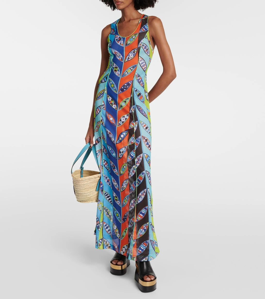 Pucci - فستان طويل شبكي بتصميم Girandole