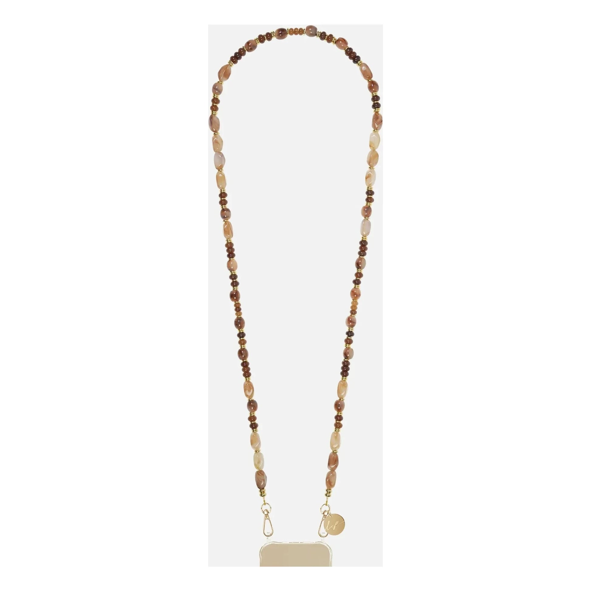 LaCoqueFrançaise - Madison 120 cm long chain | Brown