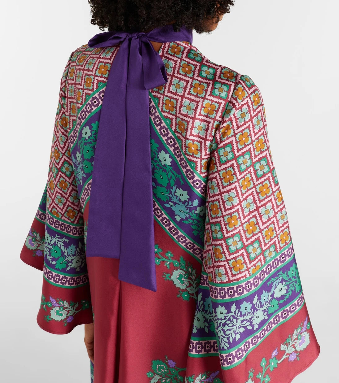La DoubleJ - Magnifico printed silk maxi dress