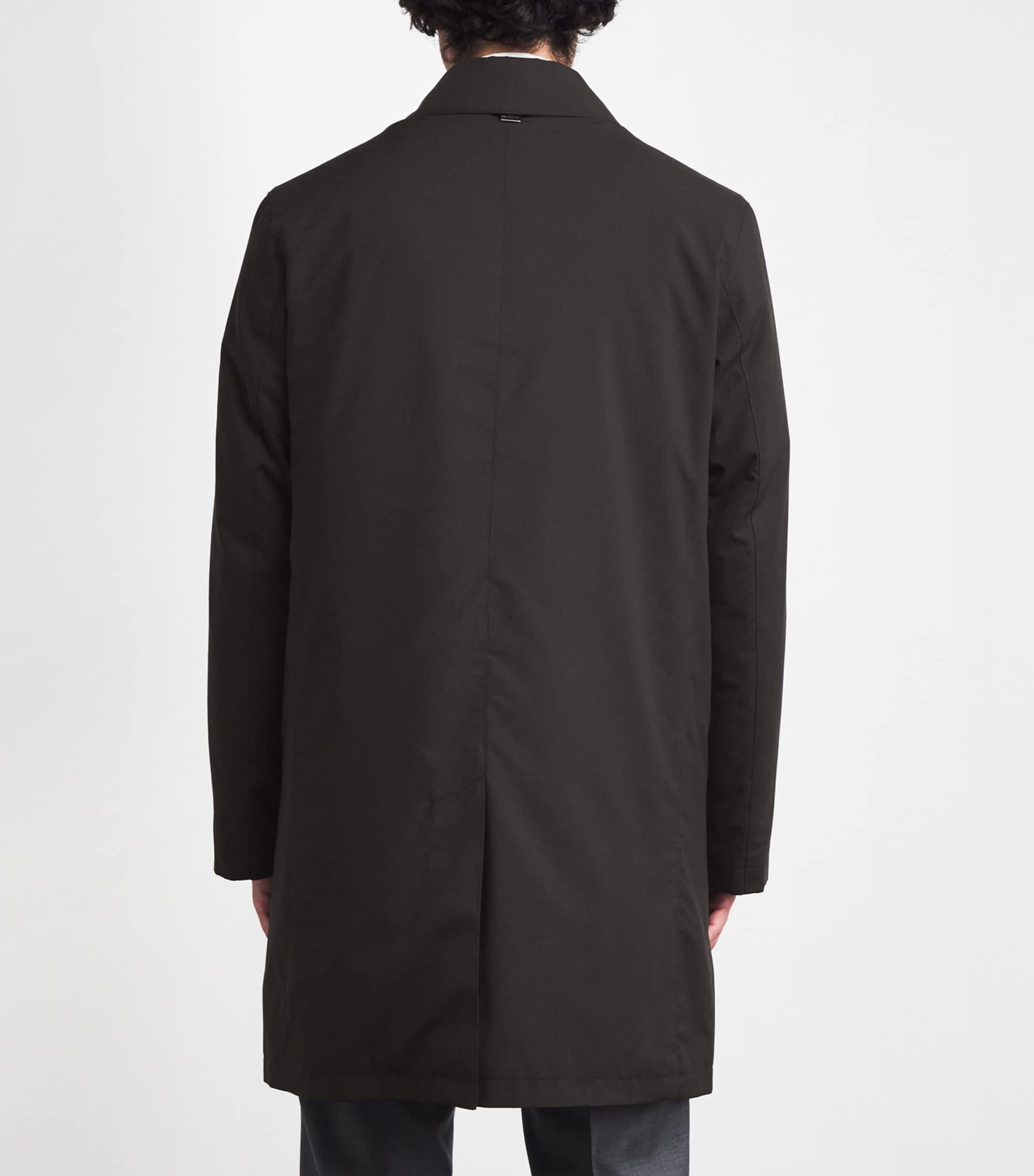 Brown Water-Resistant Overcoat