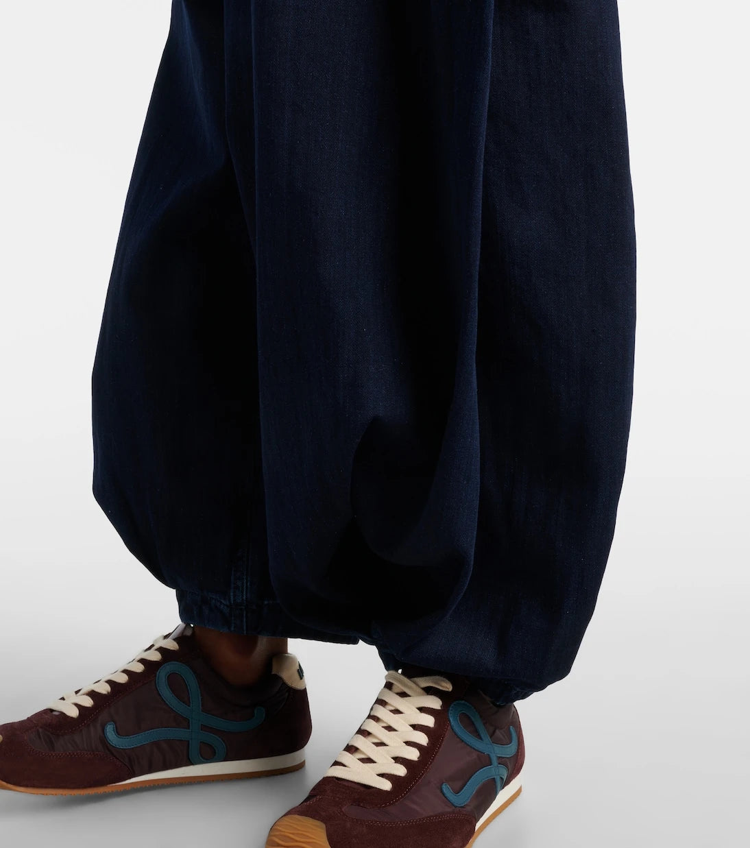 Loewe - Draped wide-leg jeans