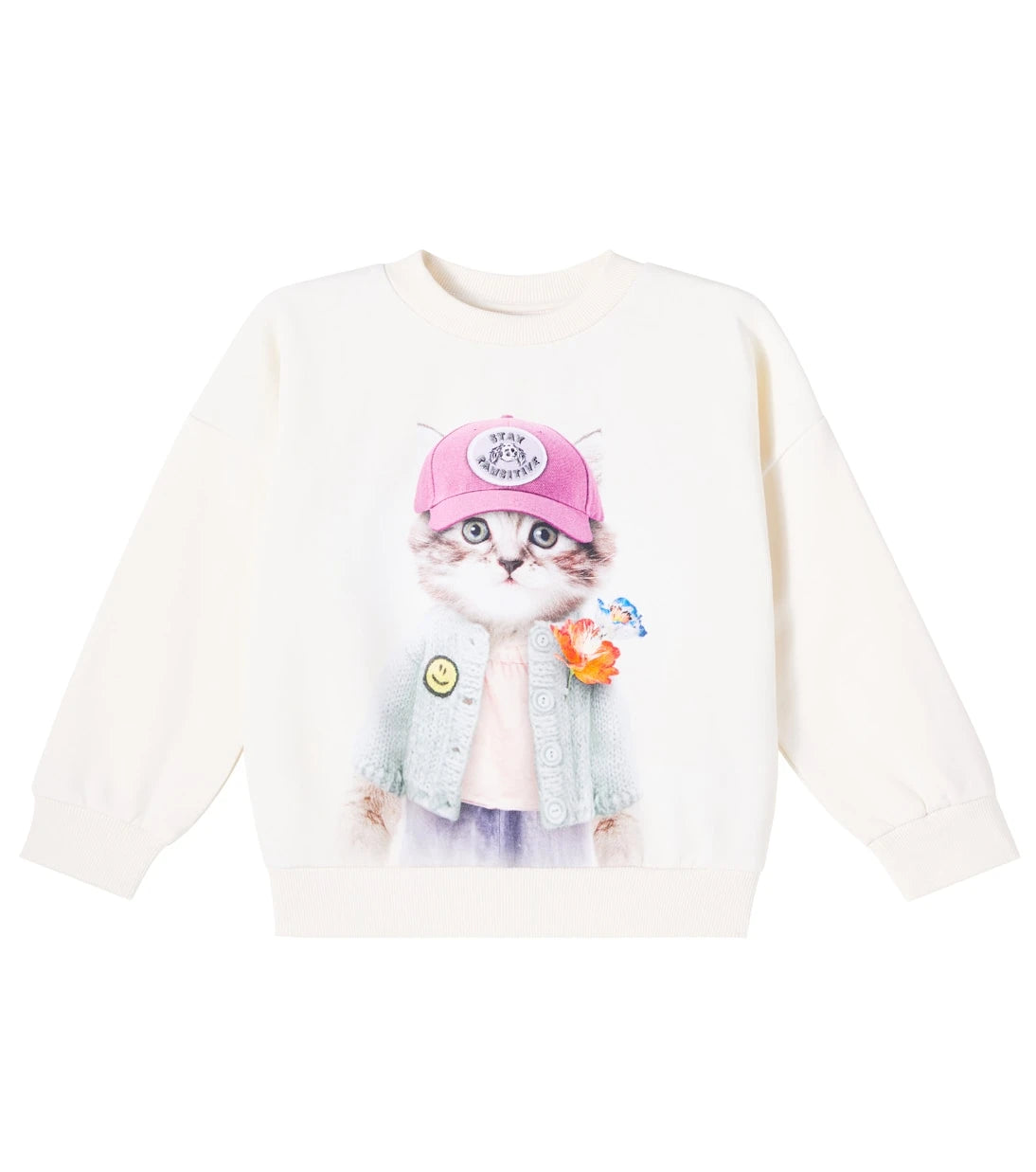 Molo - Maxi baskılı pamuklu jarse sweatshirt