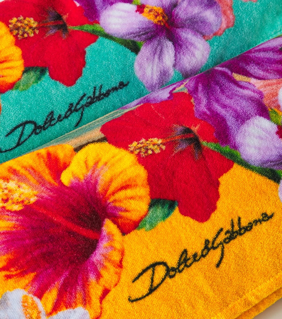 Dolce&Gabbana Casa - Printed cotton terry beach towel