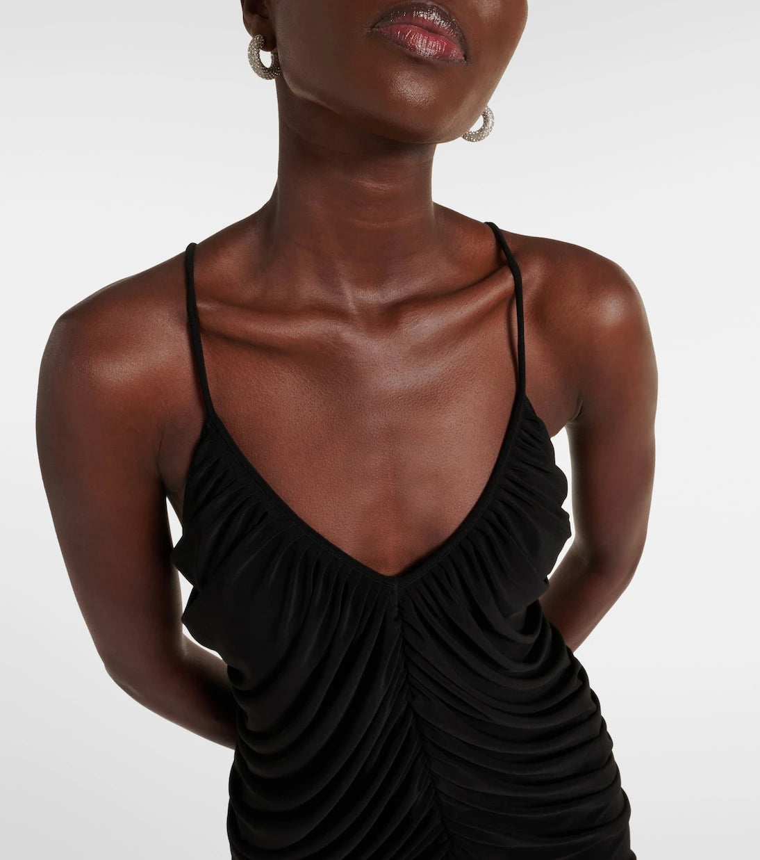 Norma Kamali - Diana shirred slip dress