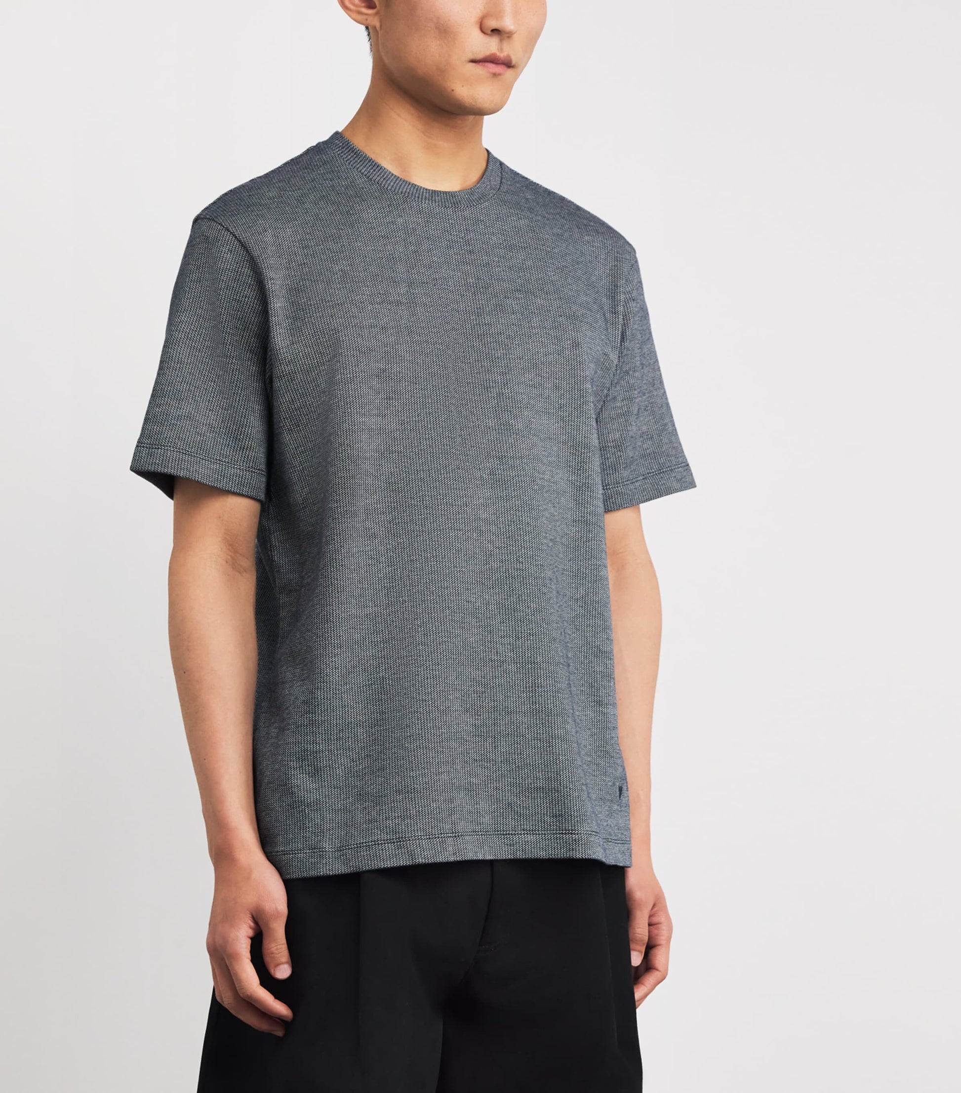 Cotton Mélange-Effect T-Shirt